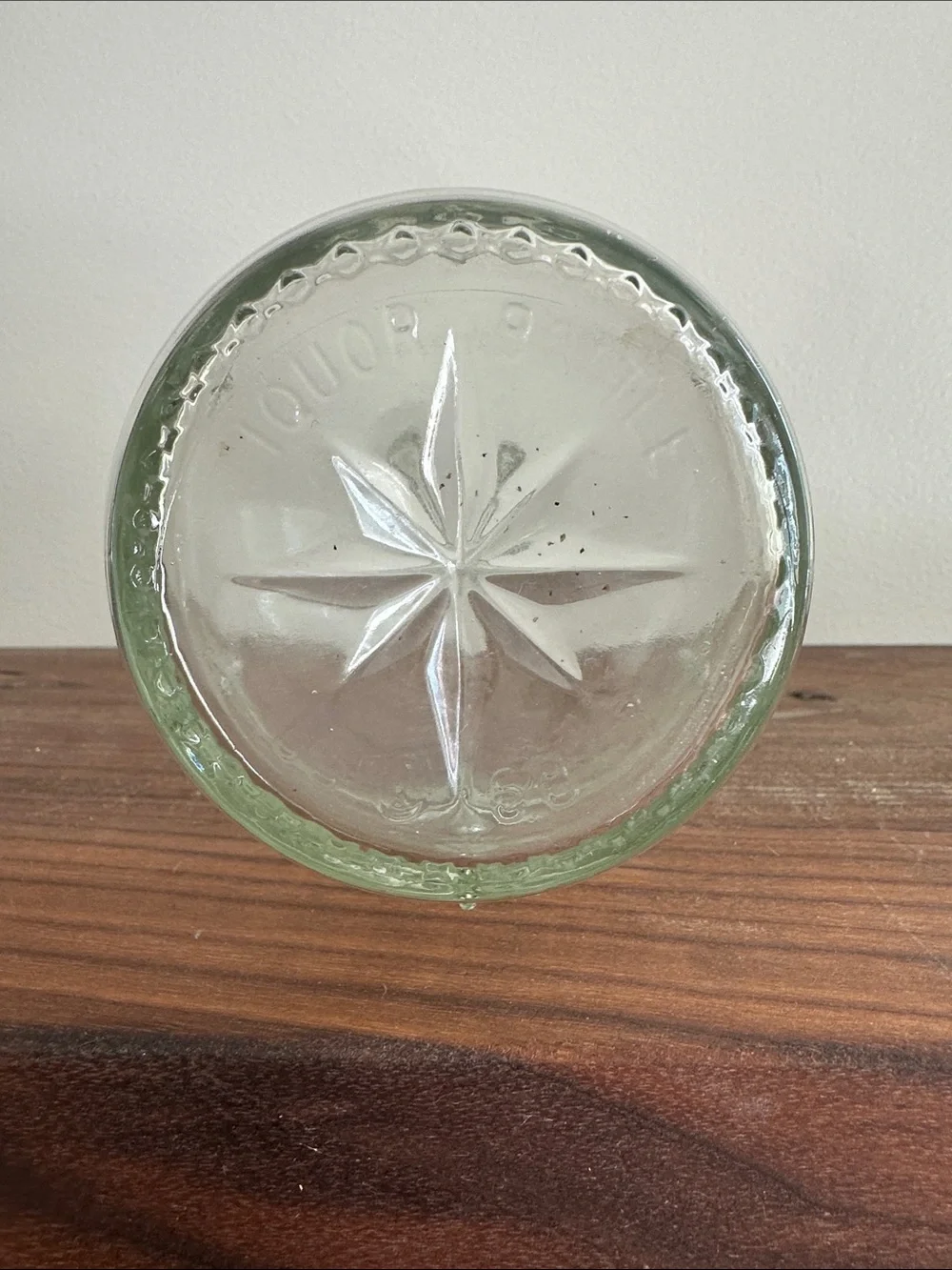 Vintage MCM Atomic Starburst Glass Decanter with Stopper